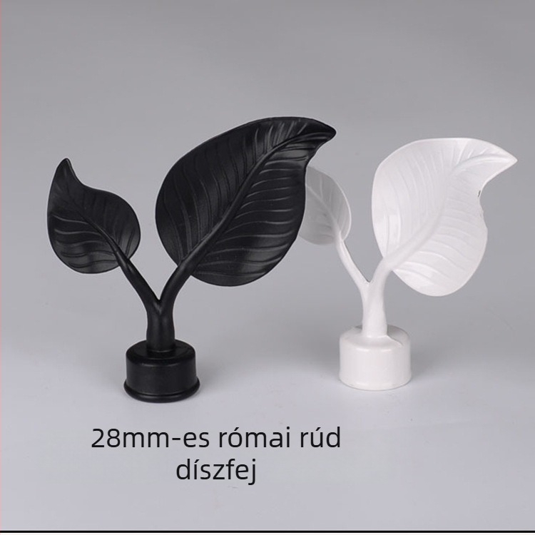 Római rúd díszfej, alumíniumötvözet, nagy levelek mintázat
