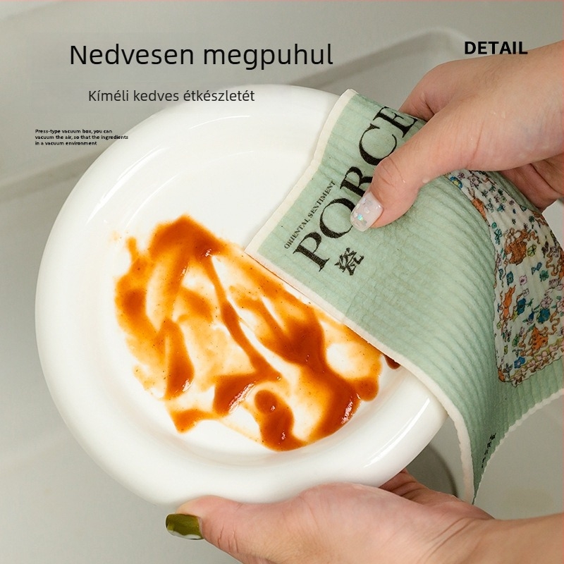 Konyhai pamut rongy mosogatáshoz, olajálló, jól nedvszívó, szálmentes, könnyen tisztítható