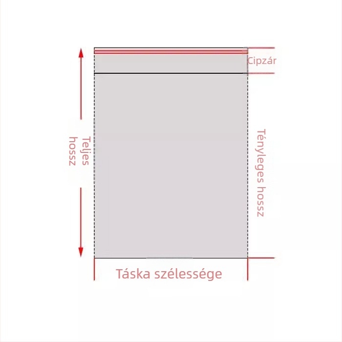 OPP átlátszó önzáró tasak rajzok védelmére, méretek A4/A3/A2, műanyag tok