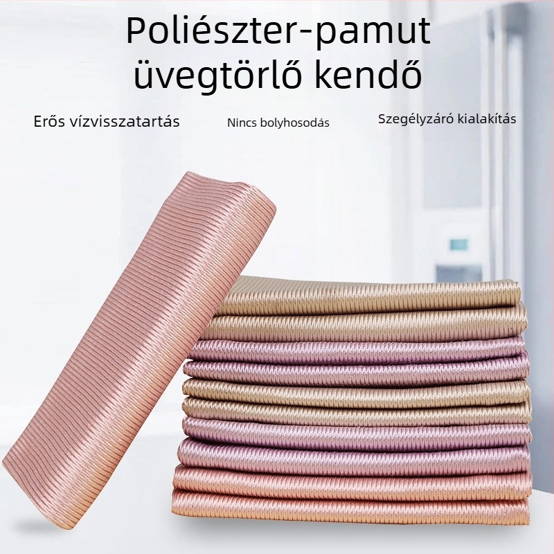 A touch of red Poliészter üvegtisztító kendő üvegekhez és tükrökhöz, nedvszívó, nyommentes, könnyen tisztítható
