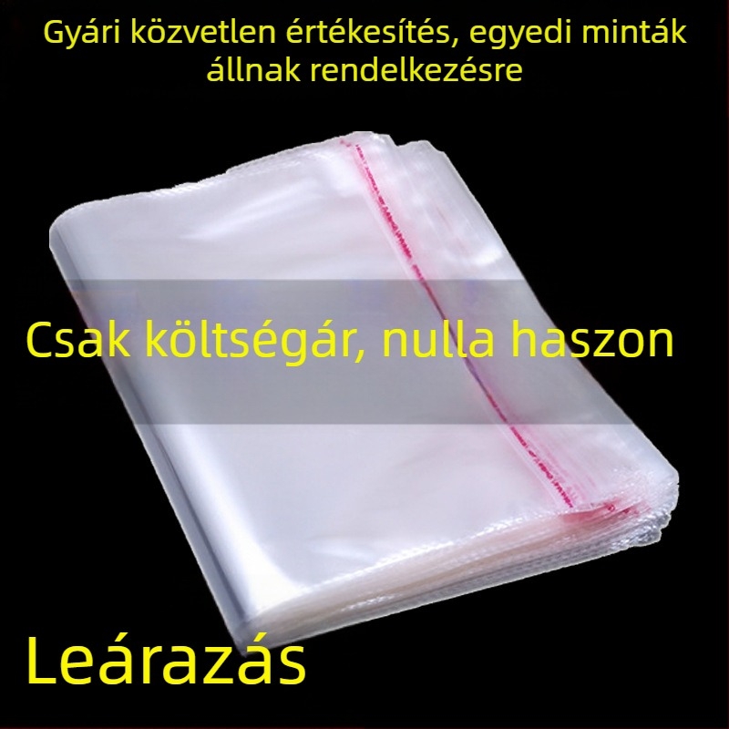 Átlátszó OPP tasakok öntapadó ruházati csomagoláshoz