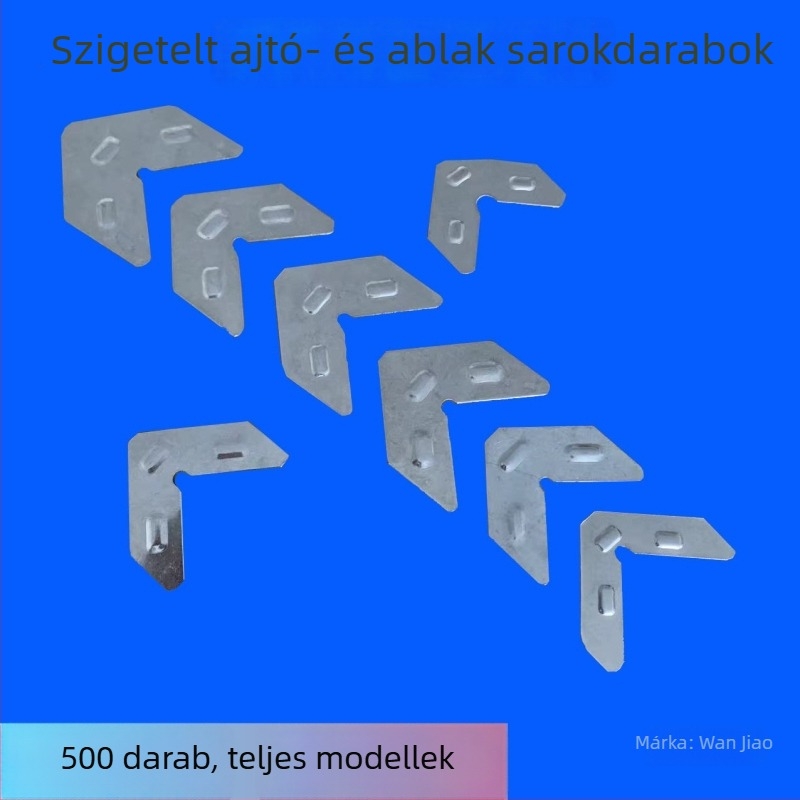Ablak- és ajtósarok alkatrész alumíniumötvözetből, 201 rozsdamentes acél sík lemez összekötő, rögzített szögű hardver