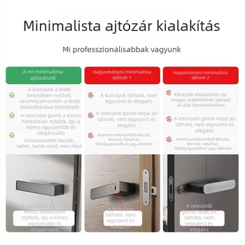 Mágneses ajtózár faajtókhoz, általános otthoni használatra, hálószoba belső ajtó, környezetbarát egypontos zár, ajtókilincs, szekrényajtó kilincs