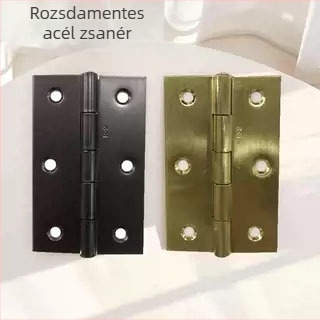 Rozsdamentes acélból készült ruhásszekrényajtó zsanérok, síknyitású, vastagított összecsukható kis zsanérok, 1–3 hüvelyk