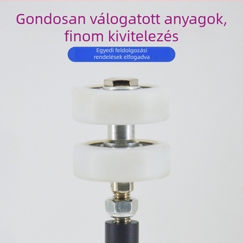 Csúszó ajtók hardver-készlet: görgők, sínek, függesztő vasalatok, futó görgők, összecsukható ajtók mechanizmusai, teljes ajtó- és ablak-hardver
