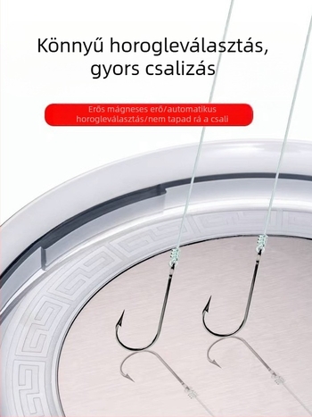 Univerzális mágneses etetőlemez készlet horgászathoz, doboz és szék, két- és háromszintes etetőlemezek és nyitott etetőmedence