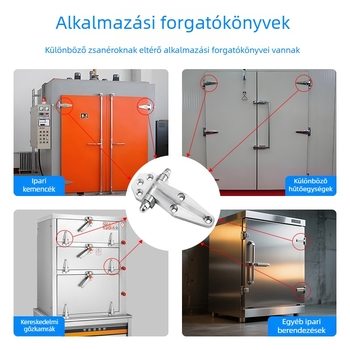Személyre szabott rozsdamentes acélból készült nehéz teherbírású pánt hideg tároló ajtókhoz, sütőkhöz és hűtőszekrényekhez