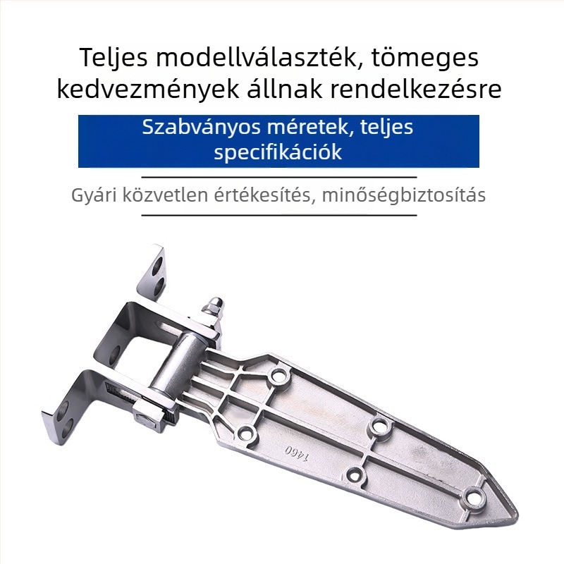 Állítható hideg tároló ajtó pánt 1460, rozsdamentes acél és cinkötvözet, T-formájú zsanér