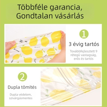 Otthoni használatra készült vákuumos tárolózsák – por- és nedvességálló, rovarmentes