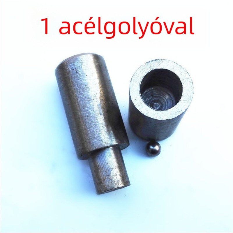 Vas ajtócsukló hengertengellyel és csapágyakkal