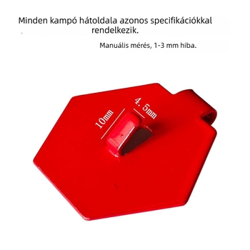 Fekete U‑alakú kampó perforált táblához – univerzális falikampó DIY kiegészítő