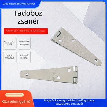 Galvanizált fa doboz ajtó- és ablakcsuklók, hajlékony és síknyitású csuklók, ajtó és ablak közti tömítőszalag
