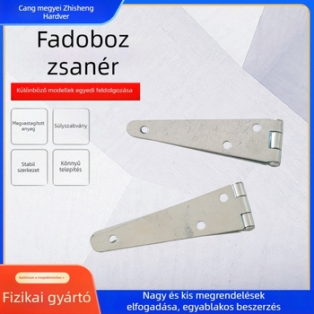 Galvanizált fa doboz ajtó- és ablakcsuklók, hajlékony és síknyitású csuklók, ajtó és ablak közti tömítőszalag