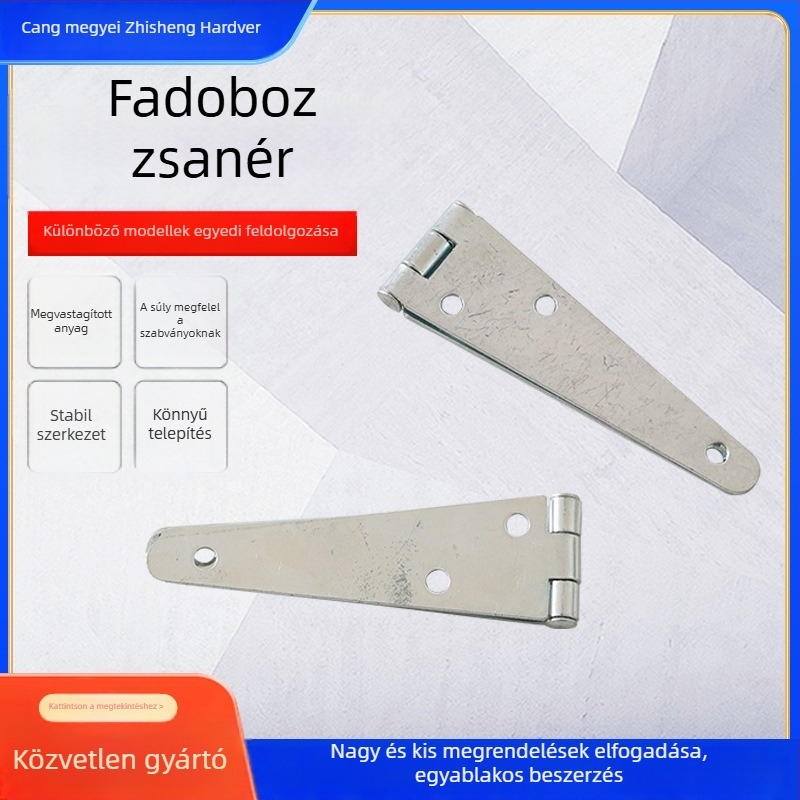 Galvanizált fa doboz ajtó- és ablakcsuklók, hajlékony és síknyitású csuklók, ajtó és ablak közti tömítőszalag