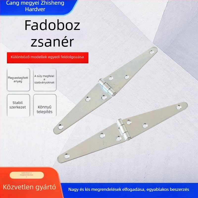 Galvanizált fa doboz ajtó- és ablakcsuklók, hajlékony és síknyitású csuklók, ajtó és ablak közti tömítőszalag