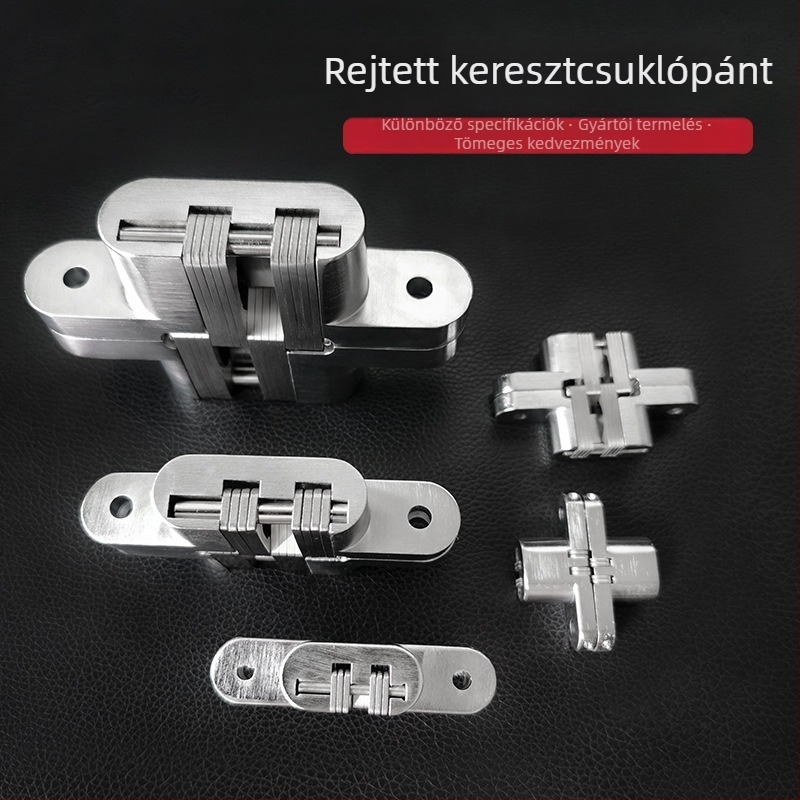 Állítható rejtett X-alakú csukló összecsukható faajtókhoz – robusztus, rejtett csukló