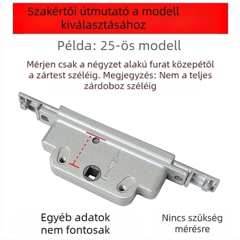 Hőszigetelt alumínium ajtó- és ablakzár-ház átviteli egységgel, rozsdamentes acél zártest és zárbetét, hardver-kiegészítők