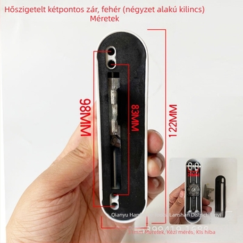 Kétpontos zárfogantyú hőszigetelt UPVC ablakokhoz
