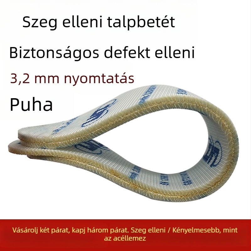 Fa kemény talp munkához, perforáció- és szögellenálló, deformációmentes, szilárd tartás