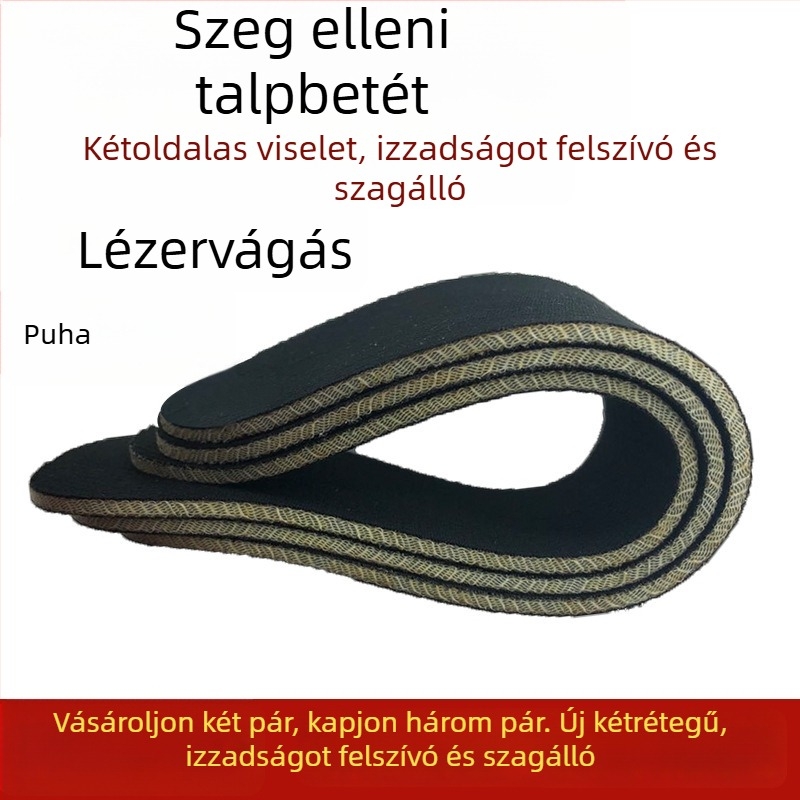 Fa kemény talp munkához, perforáció- és szögellenálló, deformációmentes, szilárd tartás