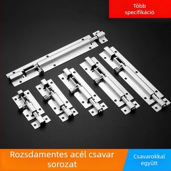 Rozsdamentes acél ajtócsap vastagított kivitelben, faajtókhoz