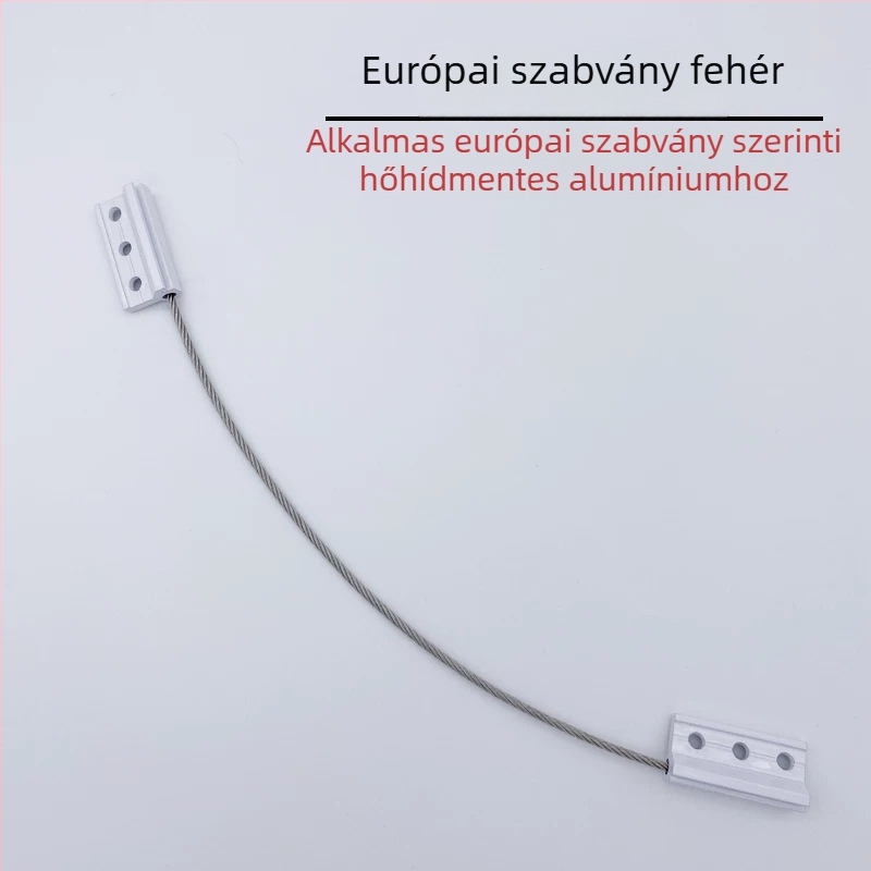 Ablak antifall eszköz alumínium ötvözetű antifall sávval, bukóablakhoz antifall kötél és rozsdamentes acél antifall lánccal