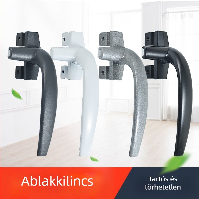 Ajtókilincs záras, alumíniumötvözetből, modern minimalista stílus, 38-as típusú kilincs, 7 féle kilincs