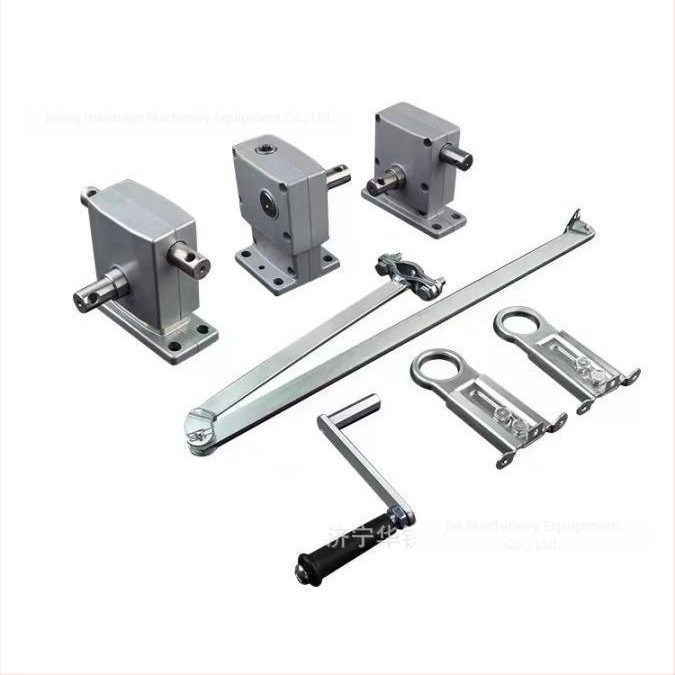 Kézi ablaknyitó görbült karral – felső-függő és nyitható ablakokhoz — alumíniumötvözet