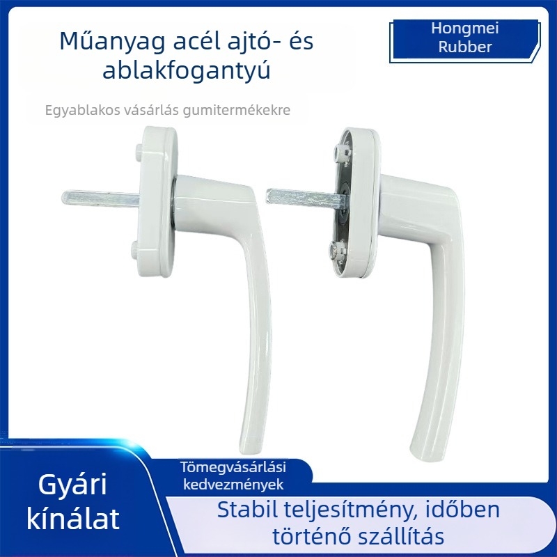 Vastagított teljes fém műanyag-acél ablakfogantyú bukó-nyíló ablakokhoz, gyerekbiztos zár és kulcs