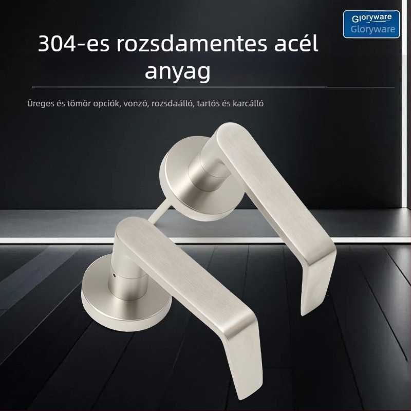Rozsdamentes acél ajtókilincs American Standard stílusban, átjáró és tűzvédelmi ajtókhoz, zárkiegészítők