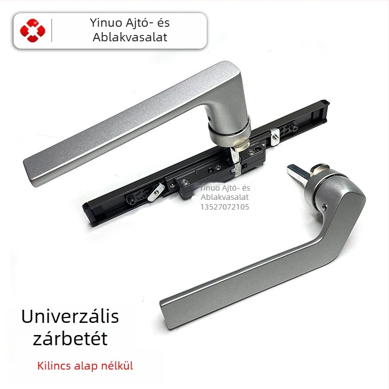 Alumínium ötvözetű ablakfogantyú alap nélkül, modern minimalist dizájn, Yinuo ajtó- és ablakhardver zárható fogantyú