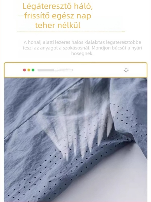 UPF50+ könnyű kapucnis szélkabát férfiaknak – lélegző, gyorsan száradó kültéri túrázáshoz, hegymászáshoz és horgászathoz