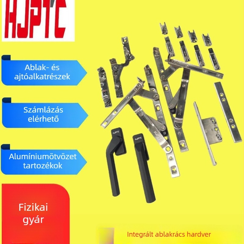 Ablak- és ajtókezelők alumíniumból, korrózióálló hardver készlet
