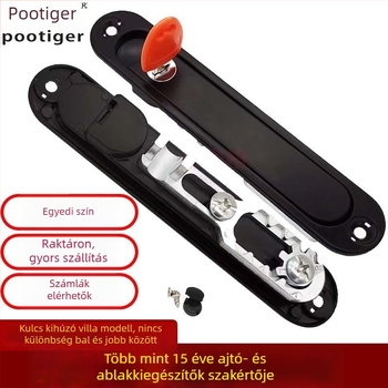 Gyémánt hálós ablakvédelmi zár kulccsal, láthatatlan fogantyúval és fogaskerék-zárral