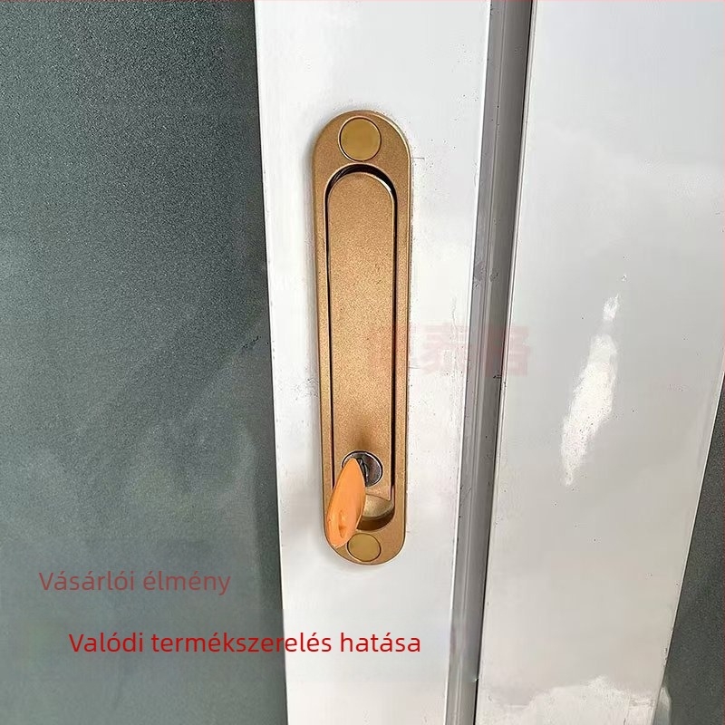 Gyémánt hálós ablakvédelmi zár kulccsal, láthatatlan fogantyúval és fogaskerék-zárral