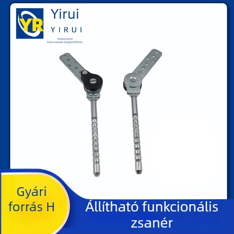 Canapé fejrés csukló négy lyukkal, egyoldali csavarfogú, több pozíciós fejrés állító, bútorhardver