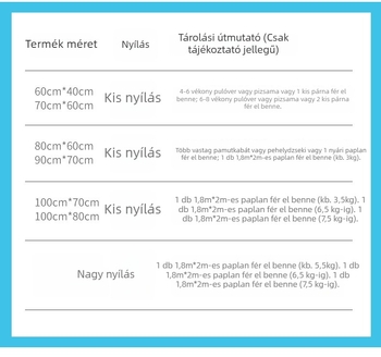 Vákuumos tömörítő táska paplanok és ruhák tárolására, háztartási használatra, modell A505