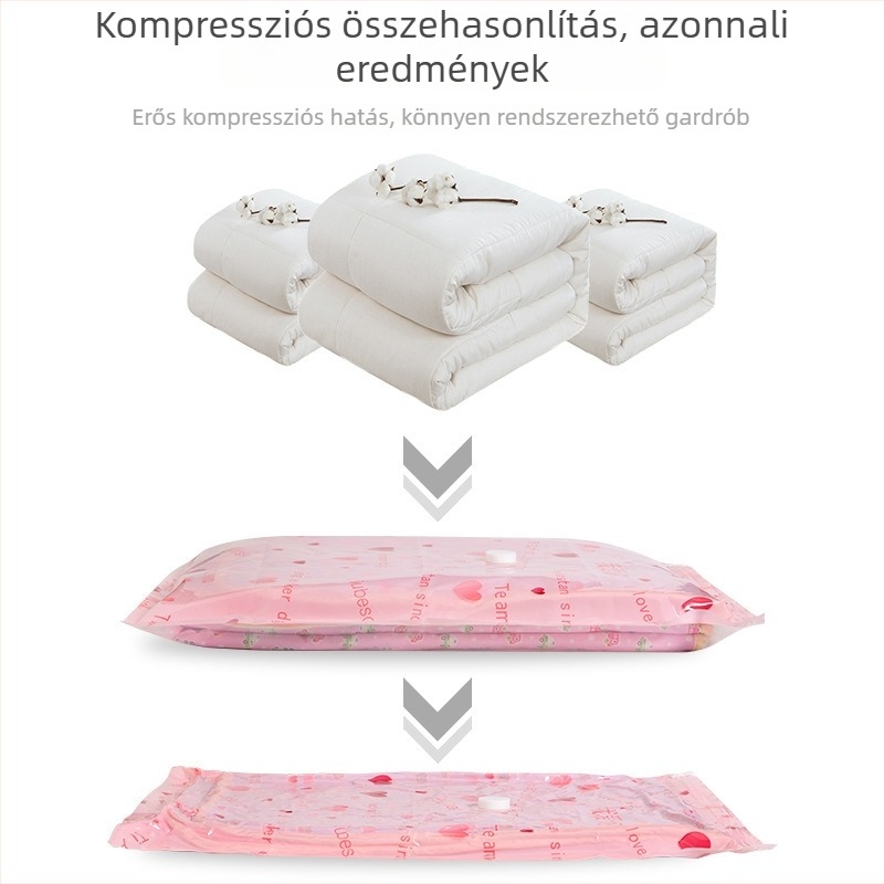 Vákuumos tömörítő táska paplanok és ruhák tárolására, háztartási használatra, modell A505