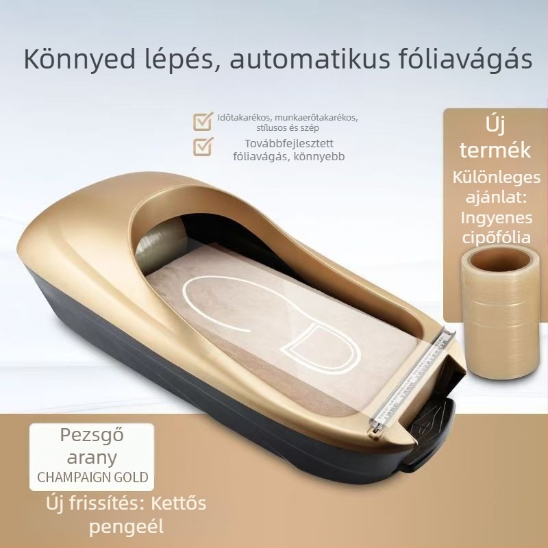Intelligens cipővédő gép, teljesen automata, otthoni használatra, egyszer használatos cipővédők, belső bejárati doboz