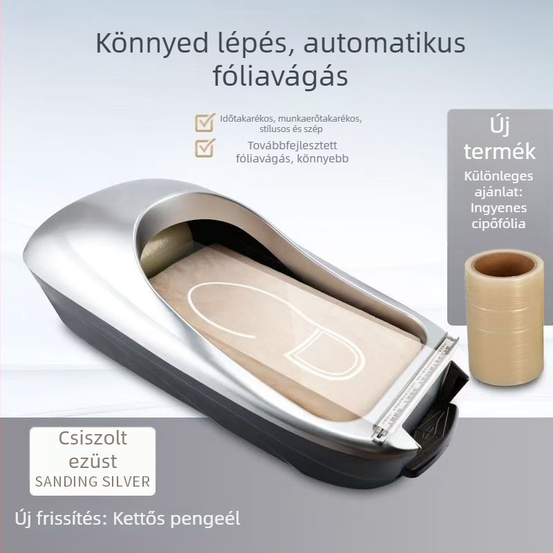Intelligens cipővédő gép, teljesen automata, otthoni használatra, egyszer használatos cipővédők, belső bejárati doboz