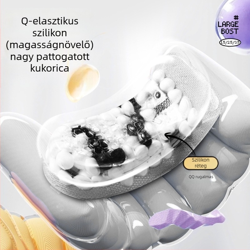 Ívtámaszos talpbetét a csizmákhoz és cipőkhöz, szilikon, uniszex