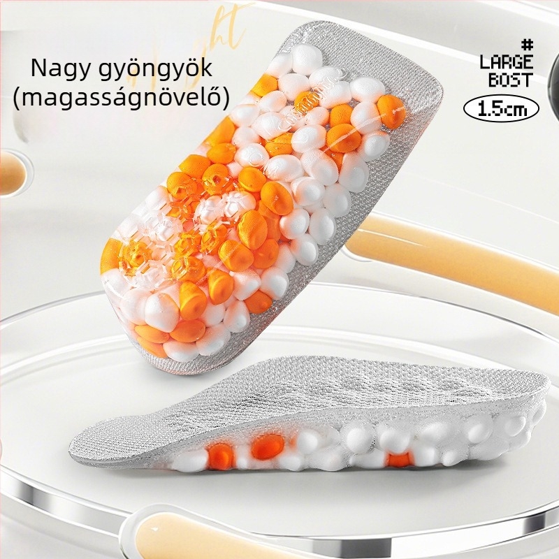 Ívtámaszos talpbetét a csizmákhoz és cipőkhöz, szilikon, uniszex
