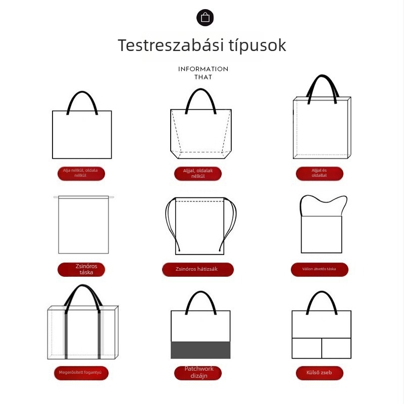 Vállon átvethető vászontáska – testreszabható, nagy kapacitású, mindennapi használatra és diákok számára – logó nyomtatás