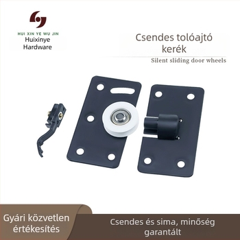Gardrób tolóajtó görgő, szekrény sín, típus B
