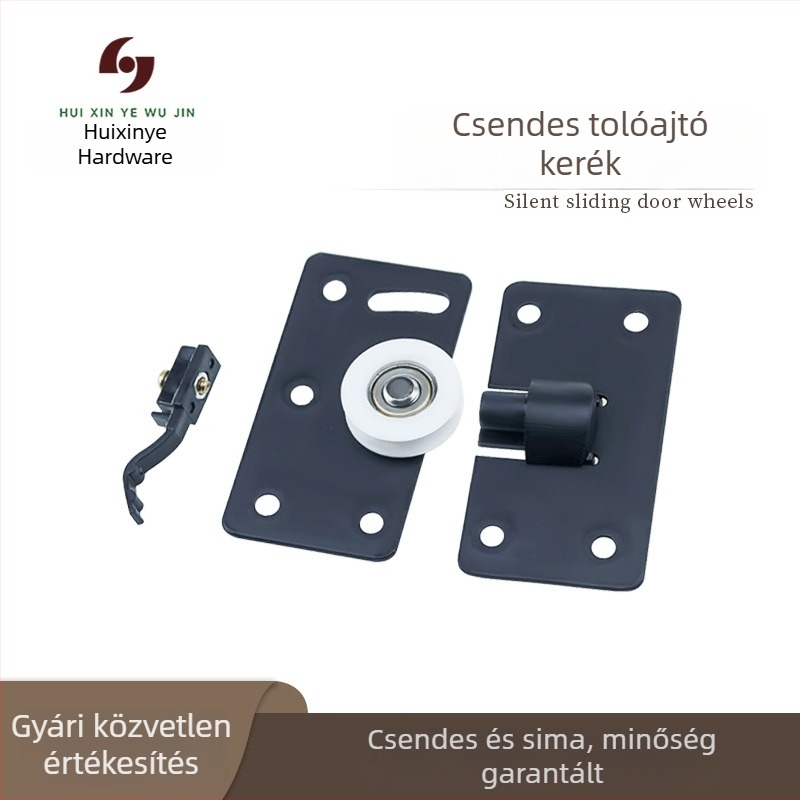 Gardrób tolóajtó görgő, szekrény sín, típus B