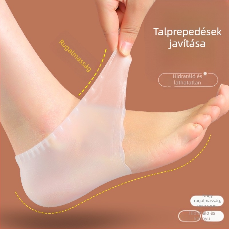 Ultra vékony szilikon sarokvédő hüvely, hidratáló és repedésgátló