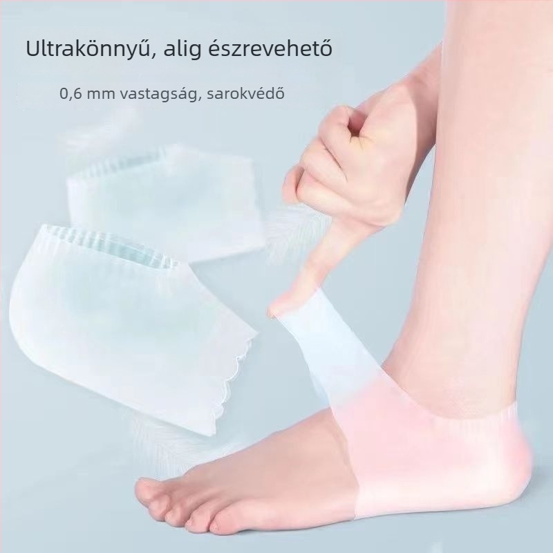 Ultra vékony szilikon sarokvédő hüvely, hidratáló és repedésgátló