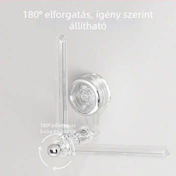 Falra szerelhető vákuumos forgó haj- és ékszertároló