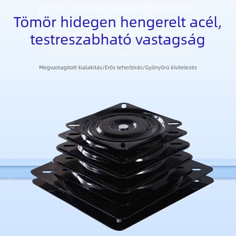 Bútorokhoz készült forgó vasból készült tányér, méretek: 6/8/10 hüvelyk, bárszékek alapja és székbemutató állvány