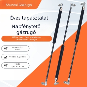 Magasnyomású gázrugós támasztórúd reklámfalakhoz és ablakokhoz, pneumatikus támasztórúd csillapítással, hidraulikus rúd, ipari gázrugó